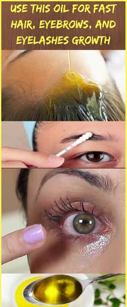 Use This Oil For Fast Hair, Eyebrows, and Eyelashes Growth