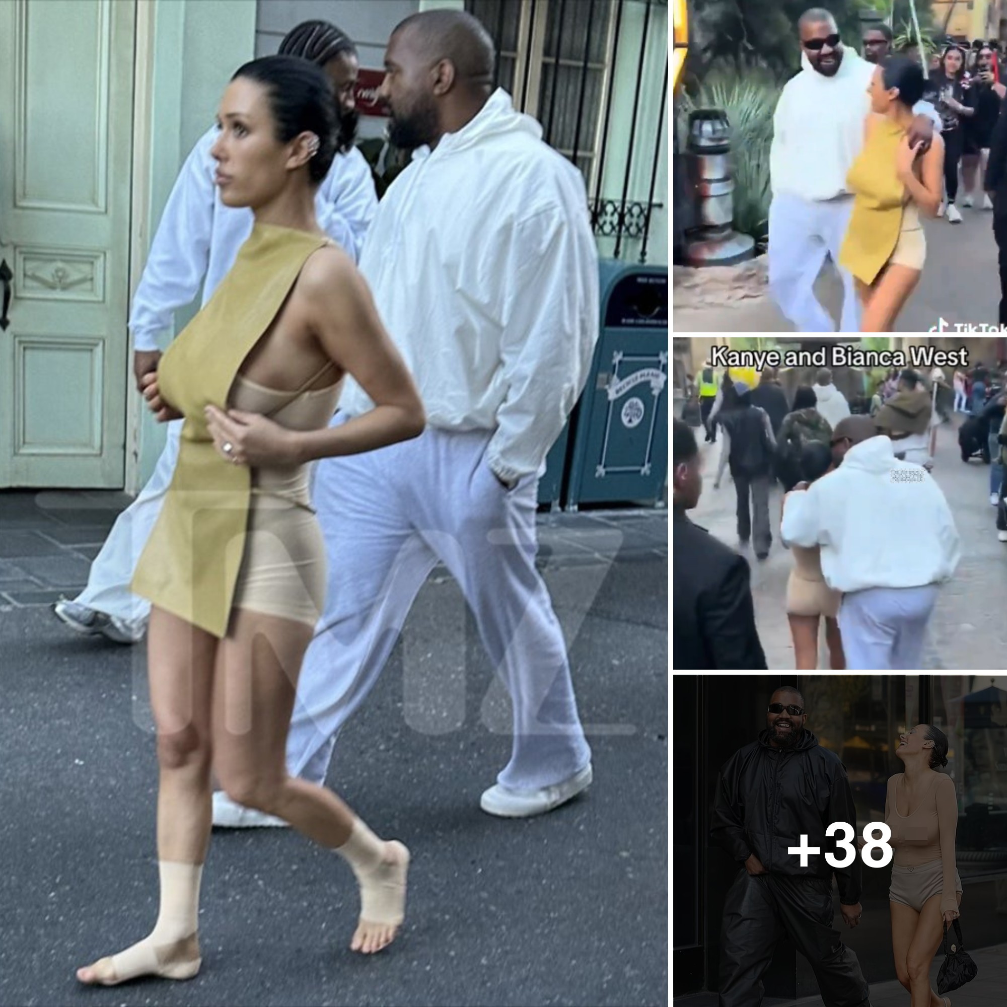 Poor Bianca Censori was taken to Disneyland by Kanye West but she wasn’t allowed to wear shoes ‘Maybe she is Cinderella waiting for her prince to wear her glass high heels’
